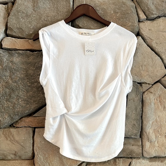 Free People We The Free You Rock Tee White - Picture 2 of 5